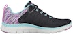 (W) Skechers Flex Appeal 4.0 'Dream Easy Hitam Ungu' 149571-BKMT