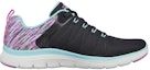 Order (W) Skechers Flex Appeal 4.0 'Dream Easy Hitam Ungu' 149571-BKMT