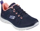 Lookbook (W) Skechers Flex Appeal 4.0 'Elegant Ways Biru' 149580-NVMT