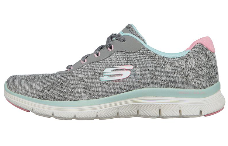 (Women) Skechers Flex Appeal 4.0 'Fresh Move Grey Pink' 149570-GYMN