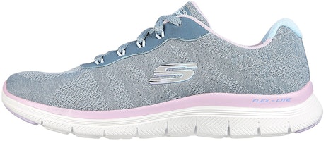 (Women) Skechers Flex Appeal 4.0 'Fresh Move Grey Purple' 149570-SLT (Women) Skechers Flex Appeal 4.0 'Fresh Move Grey Purple' 149570-SLT