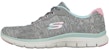 (W) Skechers Flex Appeal 4.0 'Fresh Move Kelabu Pink' 149570-GYMN