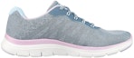 Order (W) Skechers Flex Appeal 4.0 'Fresh Move Kelabu Ungu' 149570-SLT