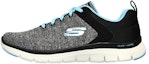 Buy (W) Skechers Flex Appeal 4.0 'Kelabu Hitam Biru' 149307-BKLB