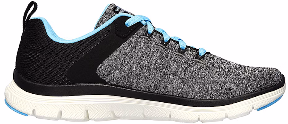(Women) Skechers Flex Appeal 4.0 'Grey Black Blue' 149307-BKLB Order (Women) Skechers Flex Appeal 4.0 'Grey Black Blue' 149307-BKLB