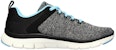 (W) Skechers Flex Appeal 4.0 'Kelabu Hitam Biru' 149307-BKLB