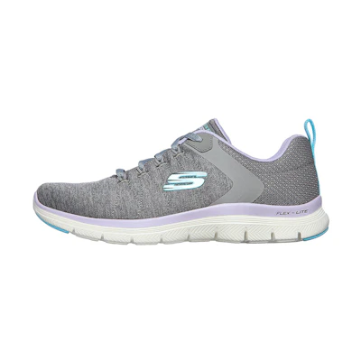 (W) Skechers Flex Appeal 4.0 'Grey Purple'