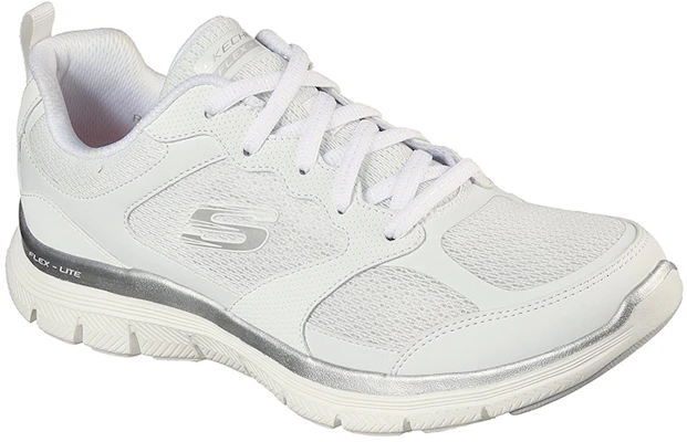 Skechers Flex Appeal 4.0 - Active Flow 低筒 跑步鞋 女式 白色 Lookbook Skechers Flex Appeal 4.0 - Active Flow 低筒 跑步鞋 女式 白色