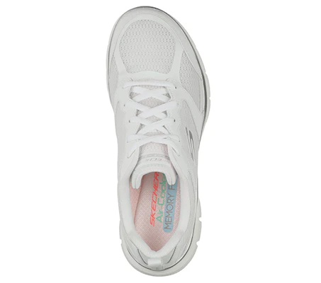 Skechers Flex Appeal 4.0 - Active Flow 低筒 跑步鞋 女式 白色 Shop Skechers Flex Appeal 4.0 - Active Flow 低筒 跑步鞋 女式 白色