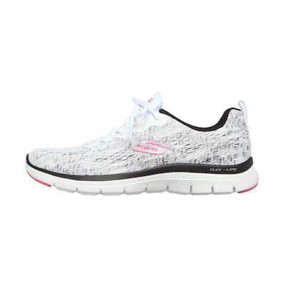 (W) Skechers Flex Appeal 4.0 'White Black'