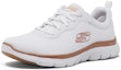 Lookbook (W) Skechers Flex Appeal 4.0 'Putih Emas' 149303-WTRG