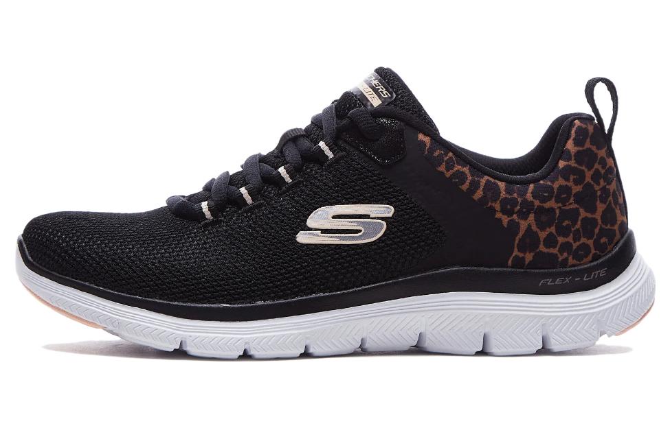 (Women) Skechers Flex Appeal 4.0 'Wild Ballad Black' 149582-BKLD