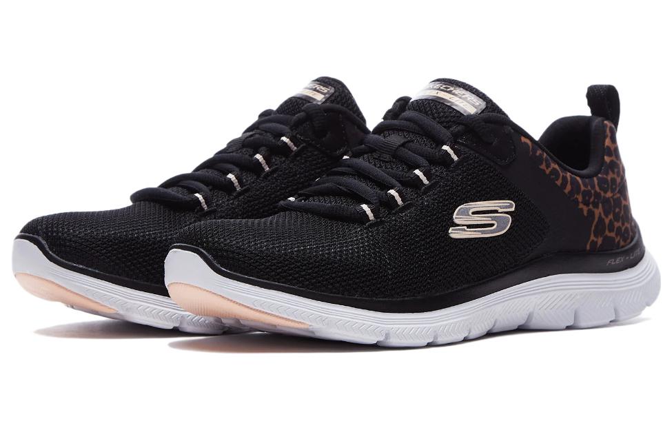 Lookbook (W) Skechers Flex Appeal 4.0 'Wild Ballad Hitam' 149582-BKLD