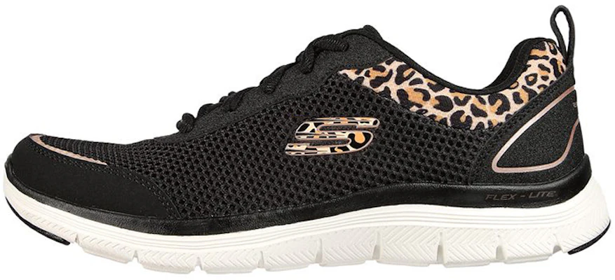 (Women) Skechers Flex Appeal 4.0 'Wild Pulse Black' 149576-BKLD Buy (Women) Skechers Flex Appeal 4.0 'Wild Pulse Black' 149576-BKLD