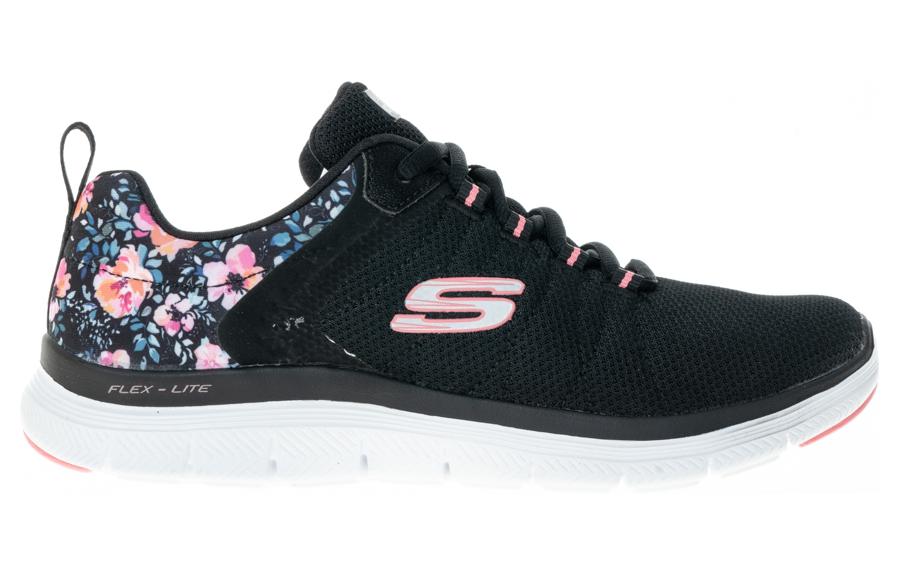 Order (W) Skechers Flex Appeal 4.0 Noir ''Confort Polyvalent Amorti Durable Baskets Basses'' 149586-WBKMT