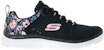 (Women) Skechers Flex Appeal 4.0 Black 'Comfort Versatile Shock Absorbing Durable Low Top Running Shoe' 149586-WBKMT