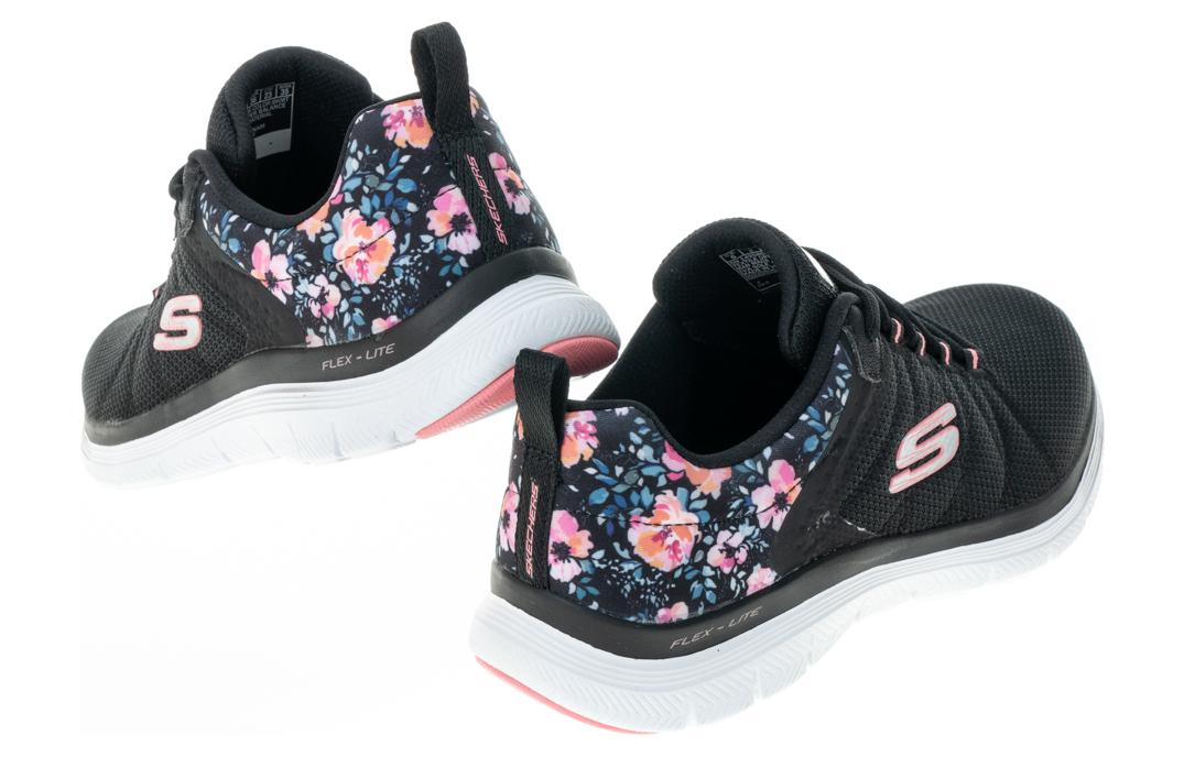 Shop (W) Skechers Flex Appeal 4.0 Noir ''Confort Polyvalent Amorti Durable Baskets Basses'' 149586-WBKMT