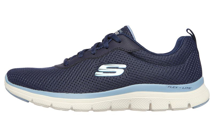 (Women) Skechers Flex Appeal 4.0 Low-Top 'Blue Light Blue' 149303-NVBL