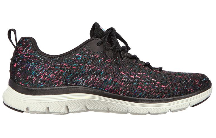Order (W) Skechers Flex Appeal 4.0 Dames Sneaker Zwart/Blauw/Roze 149301-BBLP