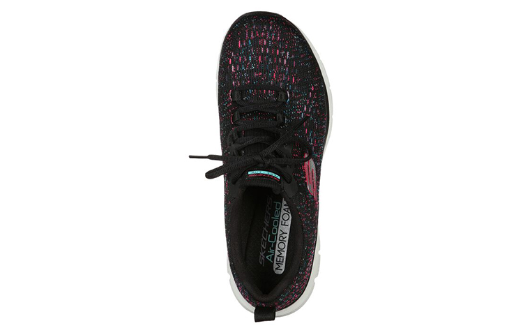 Lookbook (W) Skechers Flex Appeal 4.0 Low-Top Negro/Azul/Rosa 149301-BBLP