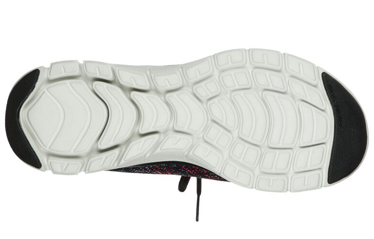 Shop (W) Skechers Flex Appeal 4.0 Low-Top Negro/Azul/Rosa 149301-BBLP