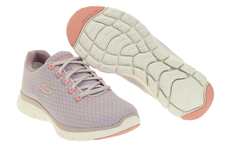 Shop (W) Skechers Flex Appeal 4.0 Low-Top Pink Wanita 149298-ROS