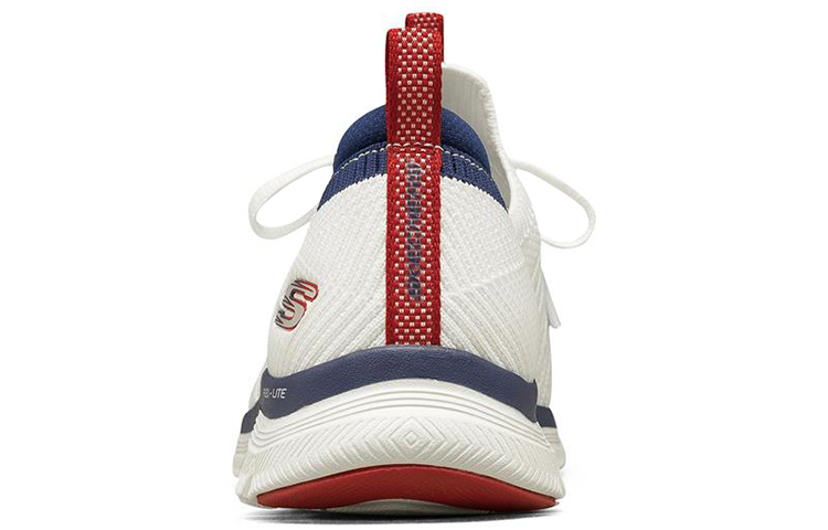 Shop Skechers Flex Appeal 4.0 時尚百搭 低筒休閒跑步鞋 女款 白藍色