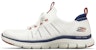 (W) Skechers Flex Appeal 4.0 Rendah Putih/Biru 149306-WNVR