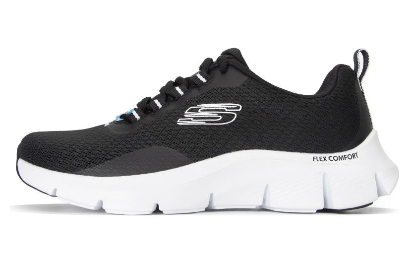 (Women) Skechers Flex Comfort 'Black White' 149886-BKW