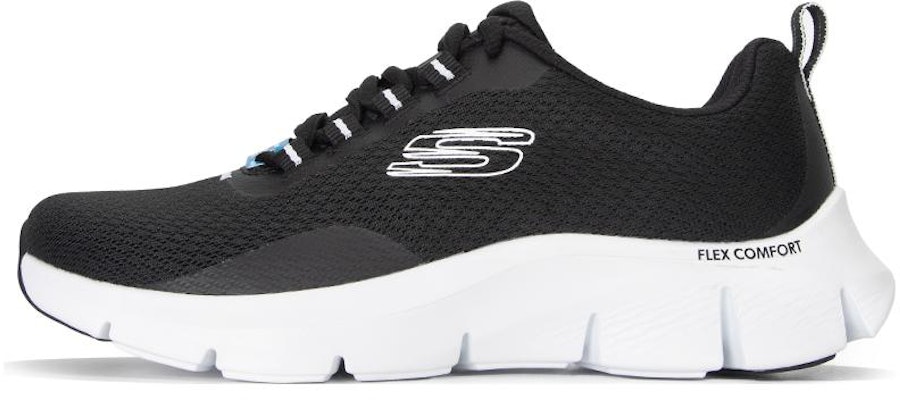(Women) Skechers Flex Comfort 'Black White' 149886-BKW Buy (Women) Skechers Flex Comfort 'Black White' 149886-BKW