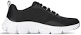 (W) Skechers Flex Comfort 'Hitam Putih' 149886-BKW