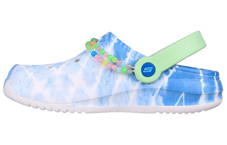 (Women) Skechers Foamies 'Aqua Pura White Blue' 111516-BLMT