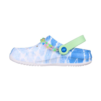 (W) Skechers Foamies 'Aqua Pura White Blue'