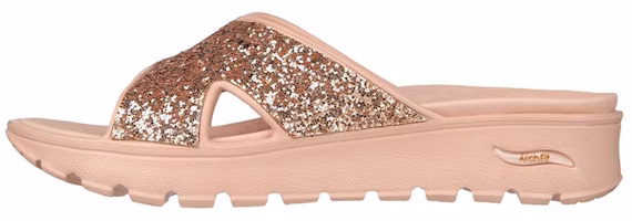 (Women) Skechers Foamies: Arch Fit 'Pink Casual Slipper' 111377-ROS (Women) Skechers Foamies: Arch Fit 'Pink Casual Slipper' 111377-ROS