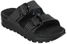 Lookbook (W) Skechers Foamies: Arch Fit Footsteps 'Hi'ness Pure Black' Hitam Tulen 111378-BBK