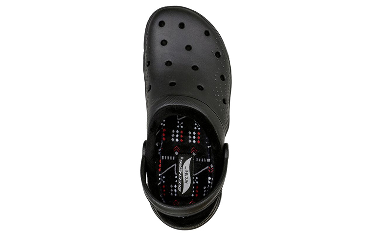Shop (Women) Skechers Foamies: Arch Fit Lined-Cozy Gal 'Black Hollow Cut Sport Slide' 111386-BBK