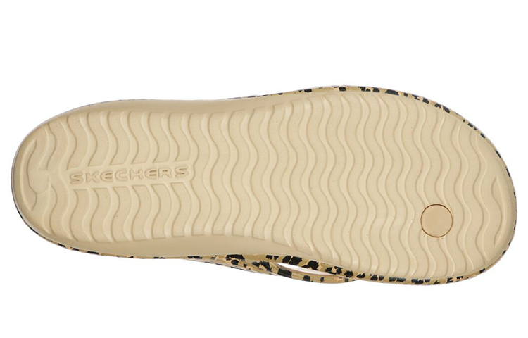 Shop (W) Skechers Foamies: Bay Breeze 'Wild Kitten Natural' - Kanvas Alam Kucing Liar. 111217-TAN