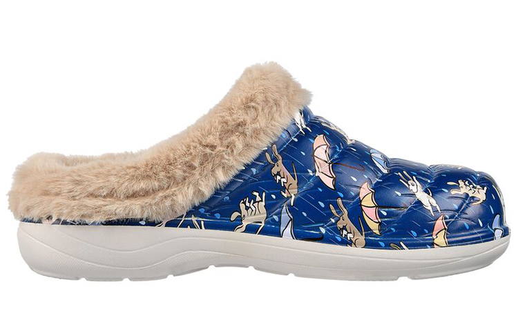 Order (W) Skechers Foamies: Cozy Camper 'Forro de Piel Azul Vida' 111035-NVMT