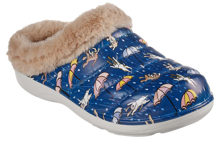 Lookbook (W) Skechers Foamies: Cozy Camper 'Forro de Piel Azul Vida' 111035-NVMT