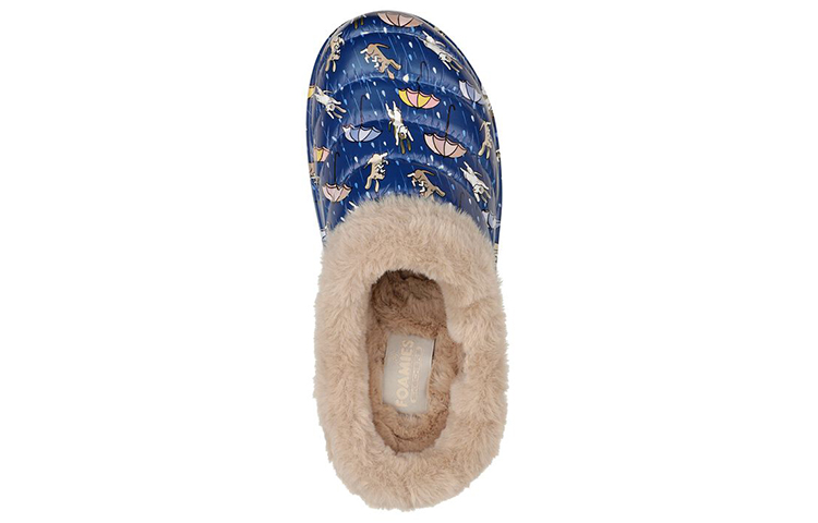 Shop (W) Skechers Foamies: Cozy Camper 'Forro de Piel Azul Vida' 111035-NVMT