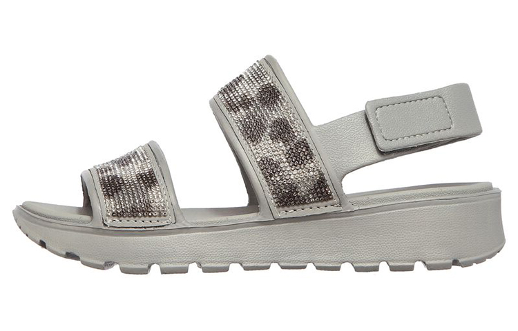 (Women) Skechers Foamies: Footsteps 'Light Grey Casual Sandal' 111097-GRY