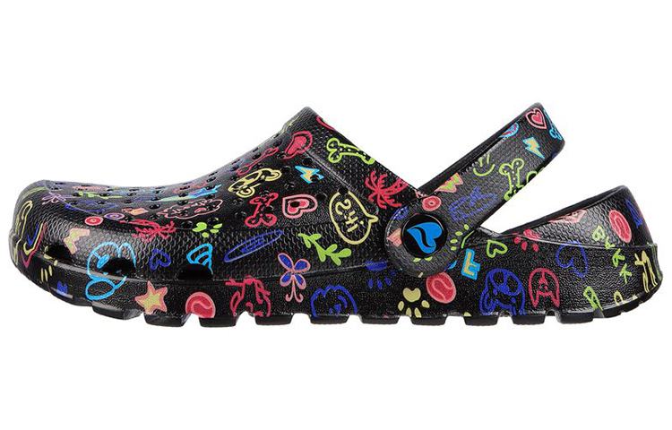 (Women) Skechers Foamies: Footsteps 'Multi-Mutt Black' 111026-BKMT