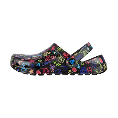 (W) Skechers Foamies: Footsteps 'Multi-Mutt Black'