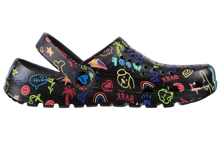 Order (Women) Skechers Foamies: Footsteps 'Multi-Mutt Black' 111026-BKMT