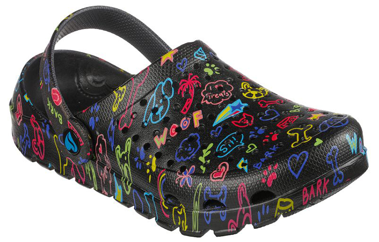 Lookbook (Women) Skechers Foamies: Footsteps 'Multi-Mutt Black' 111026-BKMT