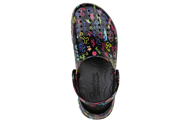 Shop (Women) Skechers Foamies: Footsteps 'Multi-Mutt Black' 111026-BKMT