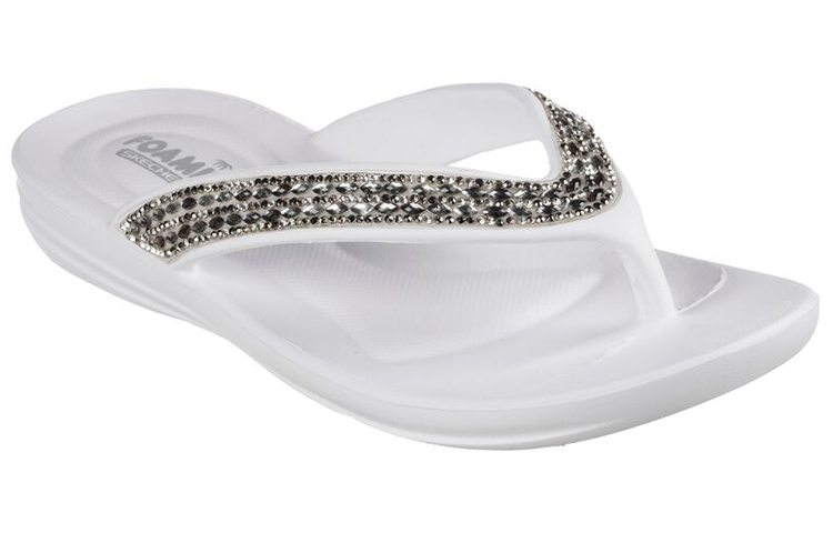 Lookbook (Women) Skechers Foamies 'Glitzy White' 111224-WHT
