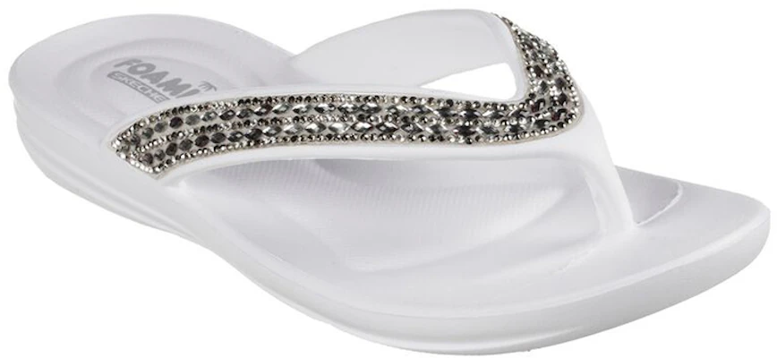(Women) Skechers Foamies 'Glitzy White' 111224-WHT Lookbook (Women) Skechers Foamies 'Glitzy White' 111224-WHT