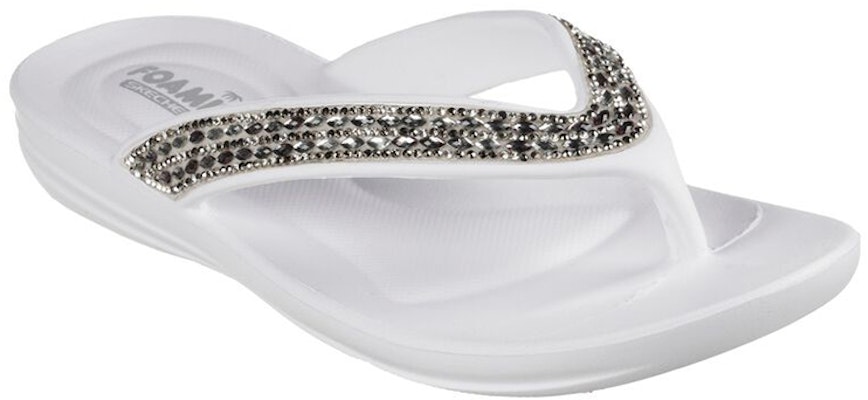 (Women) Skechers Foamies 'Glitzy White' 111224-WHT Lookbook (Women) Skechers Foamies 'Glitzy White' 111224-WHT