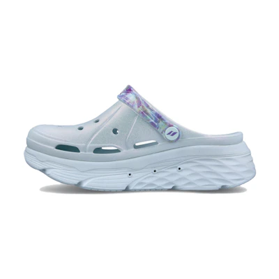 (W) Skechers Foamies: Max Cushioning 'White Blue'